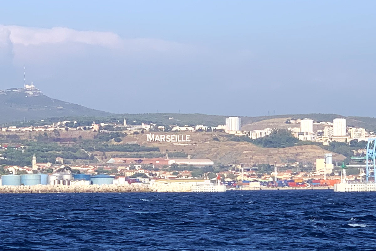 Vue de Marseille côté mer