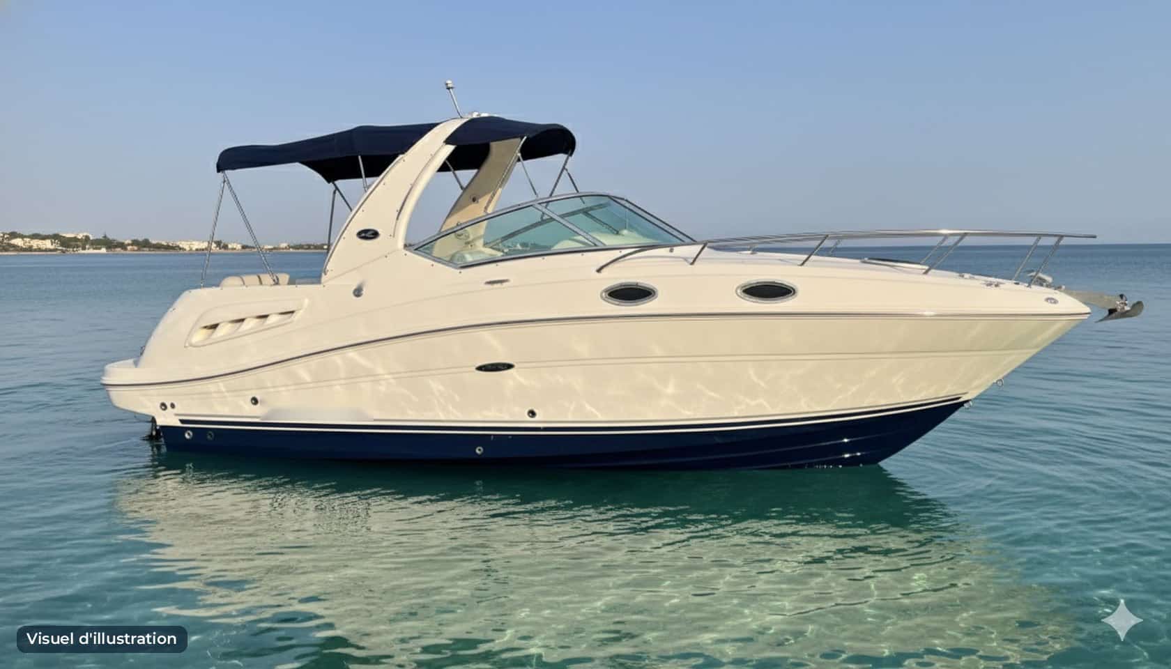 Bateau à moteur Sea Ray 275 Sundancer (visuel d'illustration)